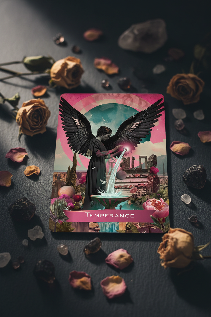 Tarot Card Mockup — Temperance