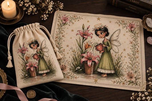 PRE-ORDER Temperance Ritual Set — Tenderly Vibe Pouch & Reading Cloth