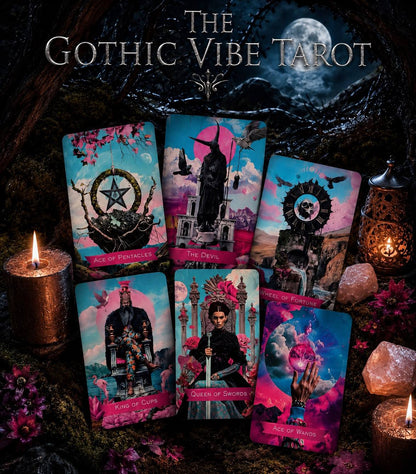Gothic Vibe Tarot Deck - Dark Aesthetic Tarot (Pre-Order)